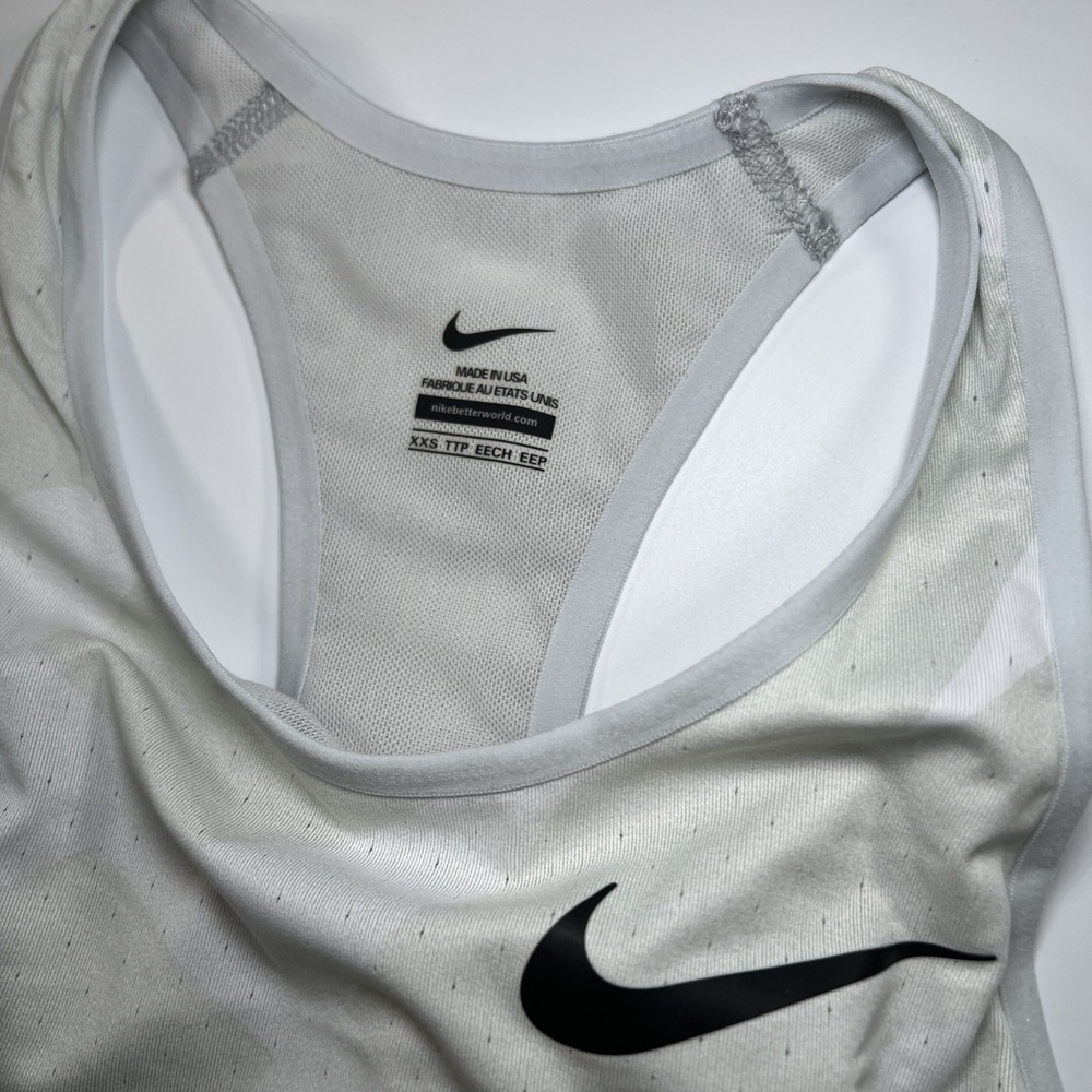 Nike Pro Elite Official 2020 Womens XXS Racing Bra CI0985 Rare White Made In USA - Picture 2 of 10